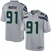 Nike Men & Women & Youth Seahawks #91 Marsh Gray Team Color Game Jersey,baseball caps,new era cap wholesale,wholesale hats